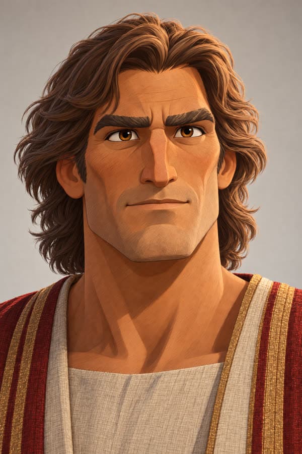 Enoch’s actor headshot in Living Comic style