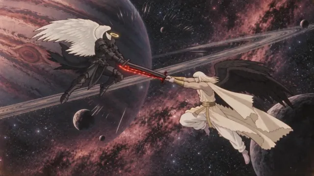 Frame from The Battle — Hall and Starfield