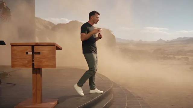 Frame from The Sermon Begins