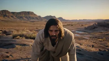 Frame from The Wilderness Temptation